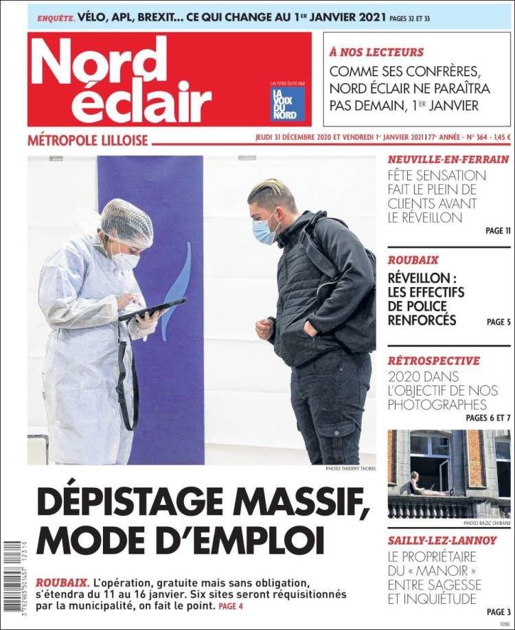 Portada de Nord Éclair (Francia)