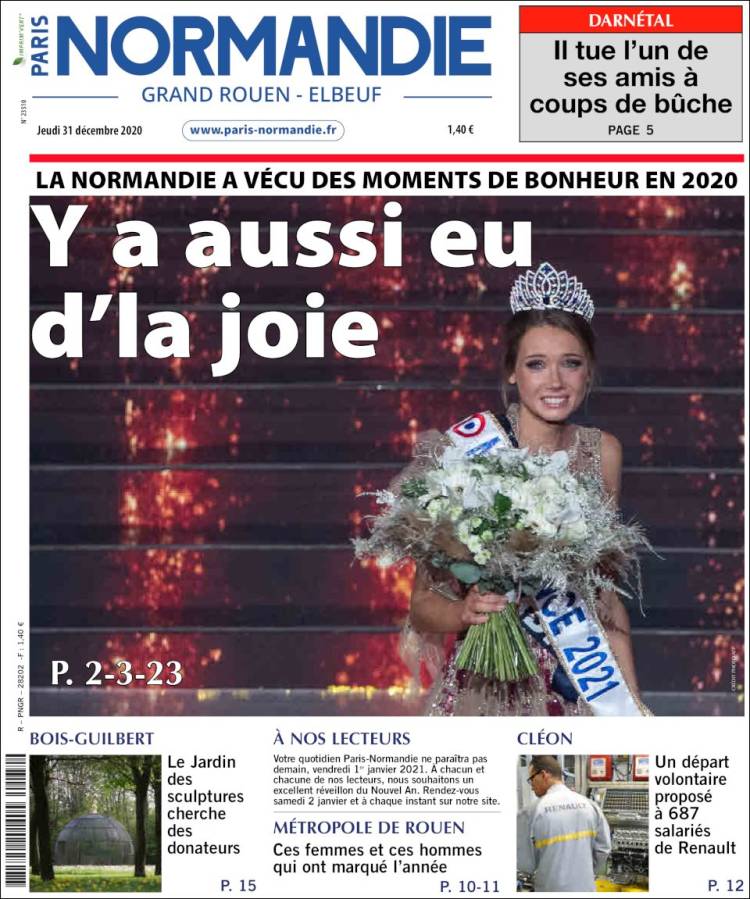 Portada de Paris Normandie (Francia)