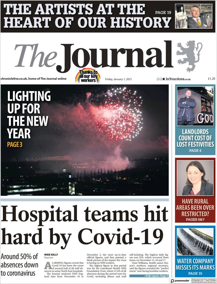 Portada de The Journal (Reino Unido)