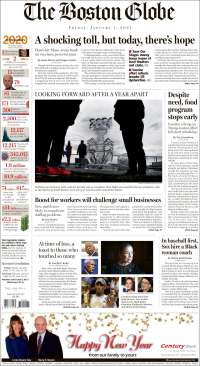 Portada de Boston Globe (USA)