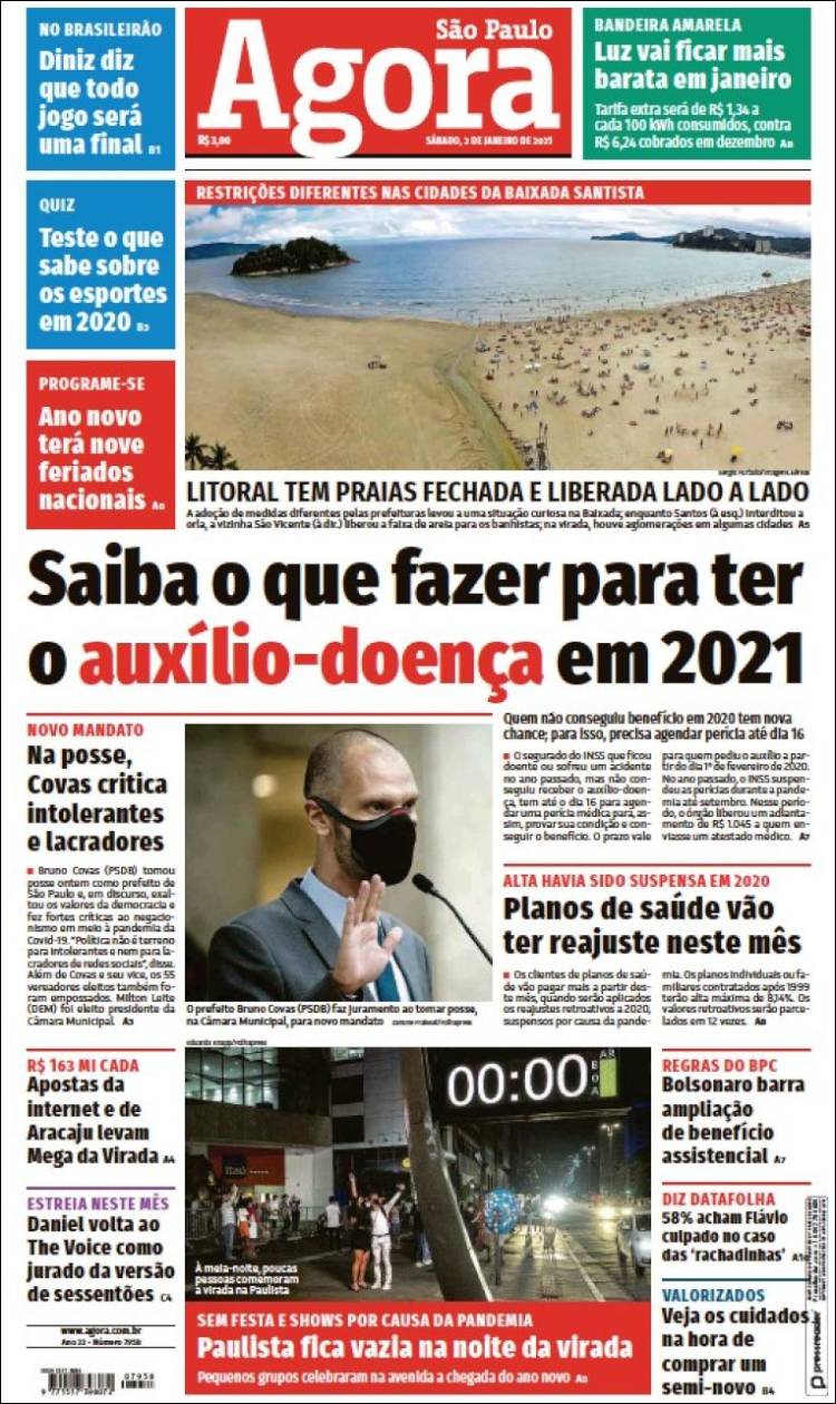 Portada de Jornal Agora (Brasil)