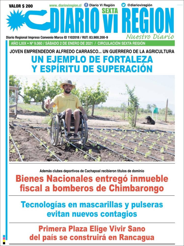 Portada de Diario VI Región (Chile)