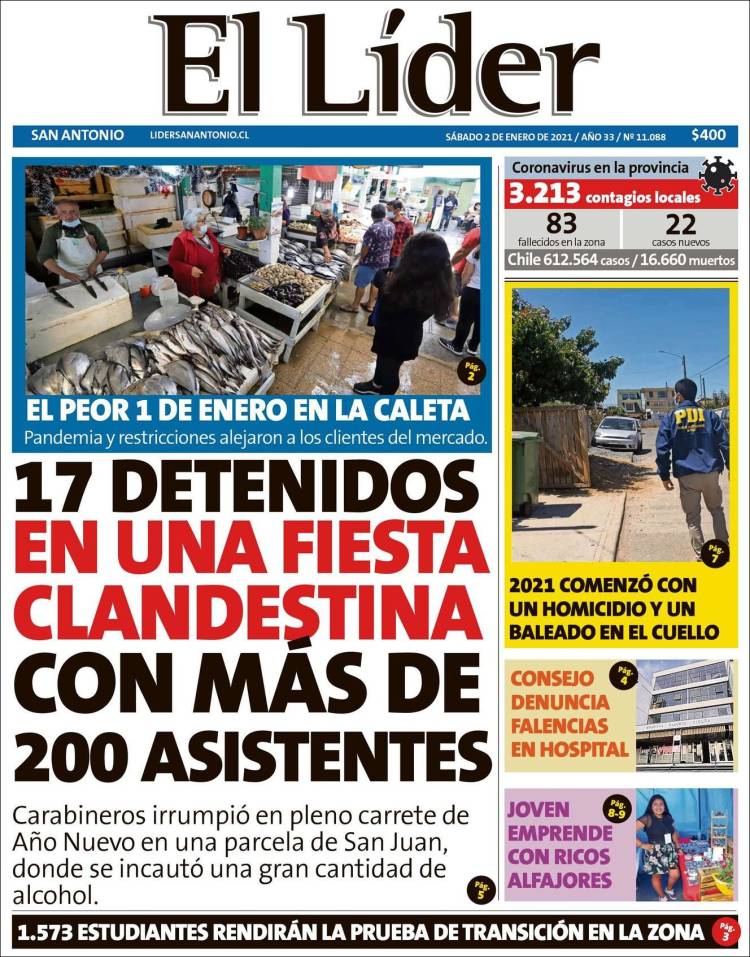 Portada de Lider de San Antonio (Chile)