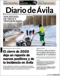 Portada de Diario de Ávila (España)