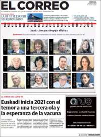 Portada de El Correo (España)