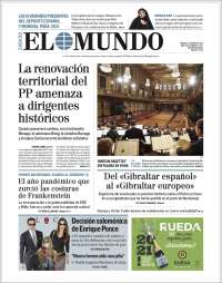 Portada de El Mundo (España)