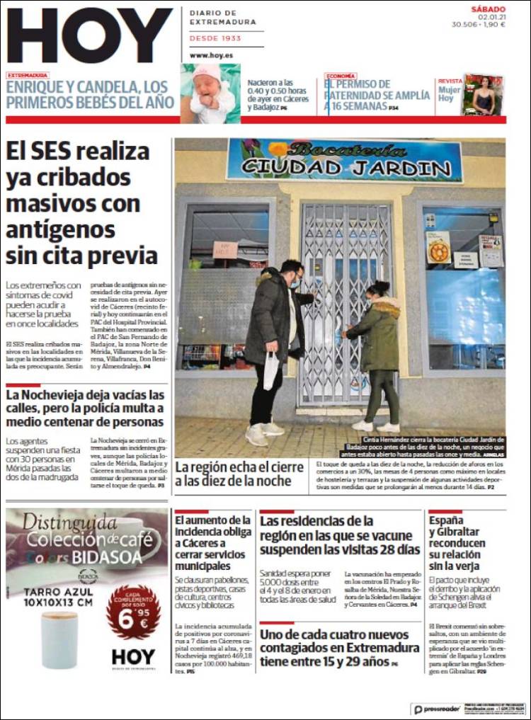 Portada de Hoy - Badajoz (España)