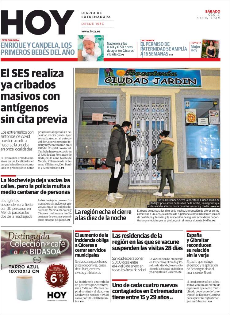 Portada de Hoy - Caceres (España)