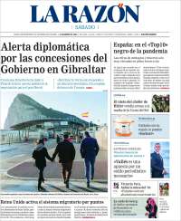 Portada de La Razón (España)