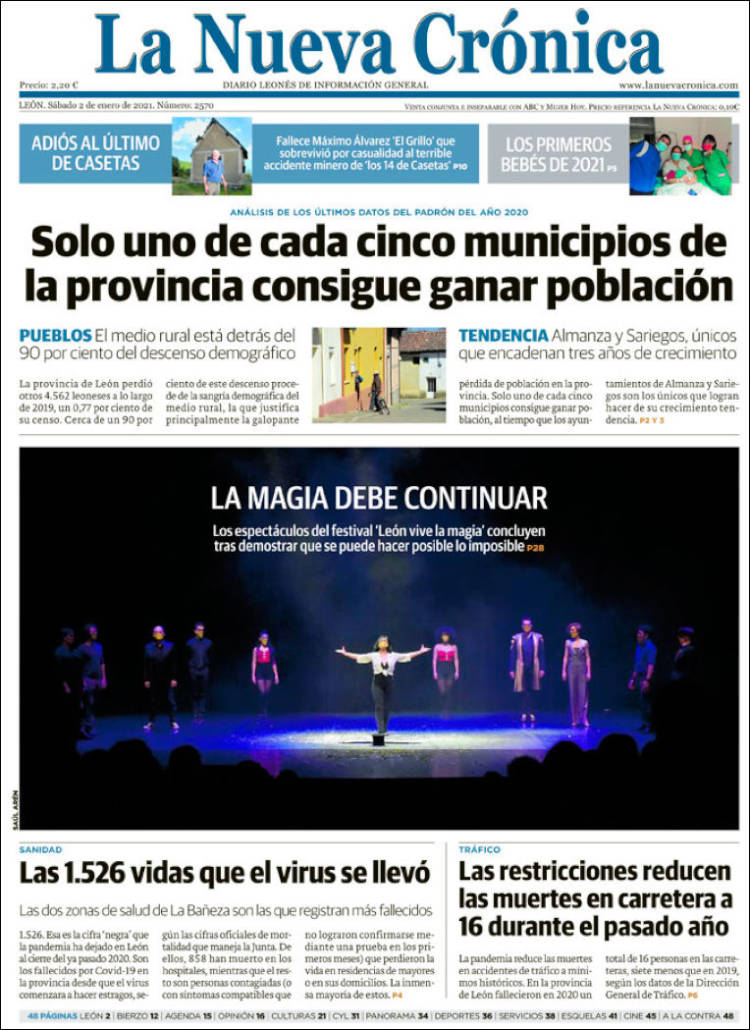 Portada de La Nueva Crónica (España)