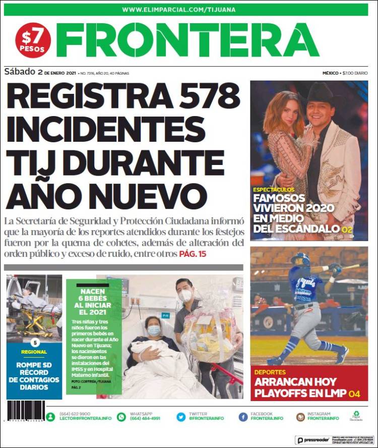 Portada de Frontera (M&eacute;xico)
