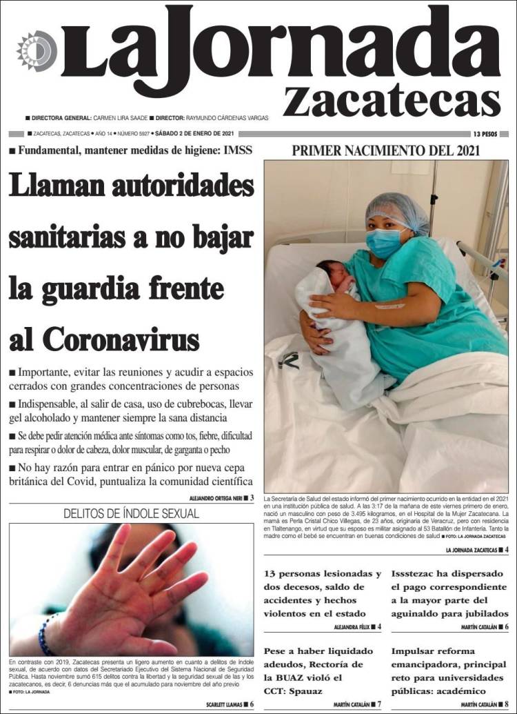 Portada de Jornada de Zacatecas (M&eacute;xico)