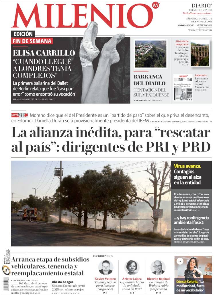 Portada de Milenio - Estado de México (M&eacute;xico)