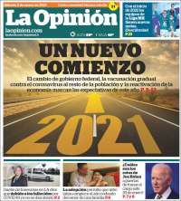 Portada de La Opinión (USA)