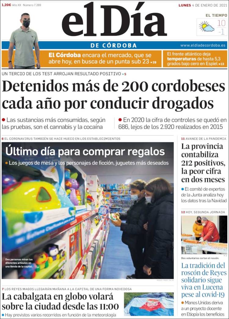 Portada de El Día de Córdoba (Espa&ntilde;a)