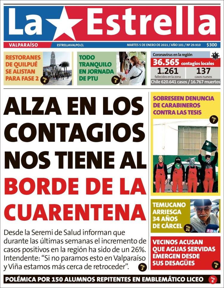 Portada de Estrella de Valparaiso (Chile)