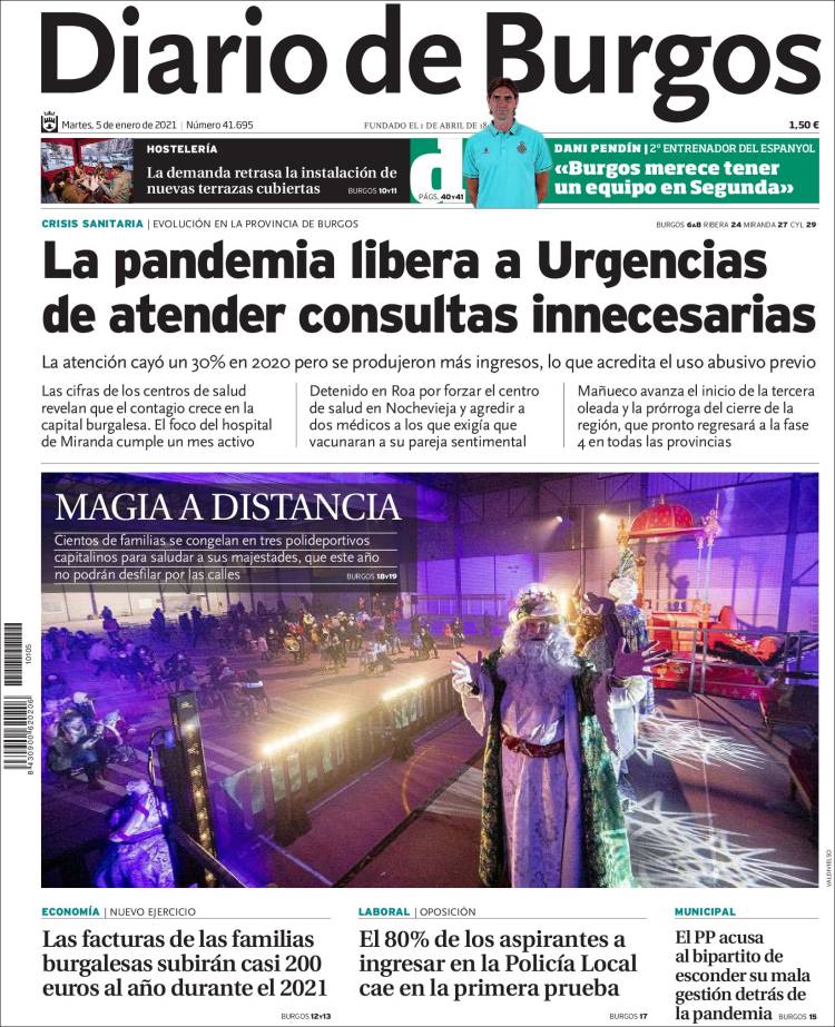 Portada de Diario de Burgos (España)