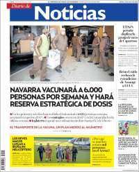 Portada de Noticias de Navarra (España)