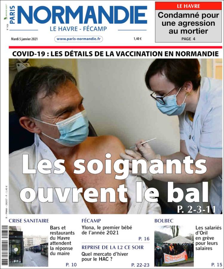 Portada de Le Havre Libre (Francia)