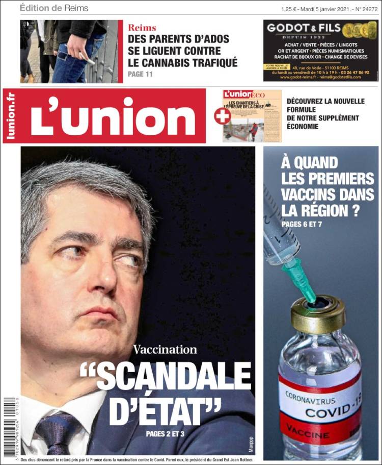 Portada de L'Union (Francia)