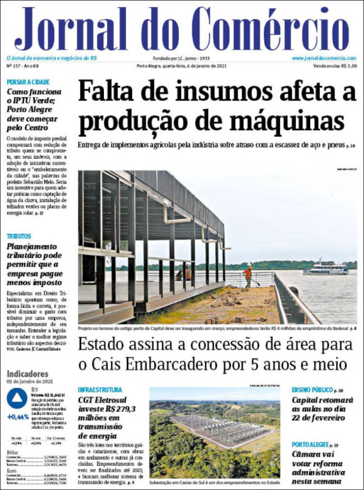 Portada de Jornal do Comércio (Brasil)
