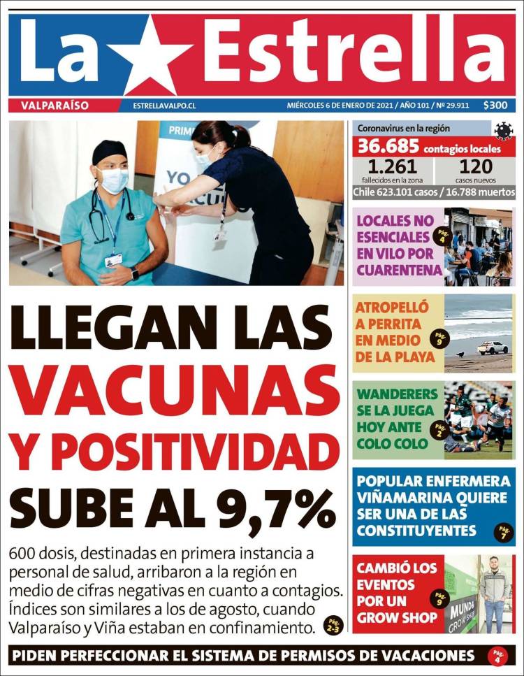 Portada de Estrella de Valparaiso (Chile)