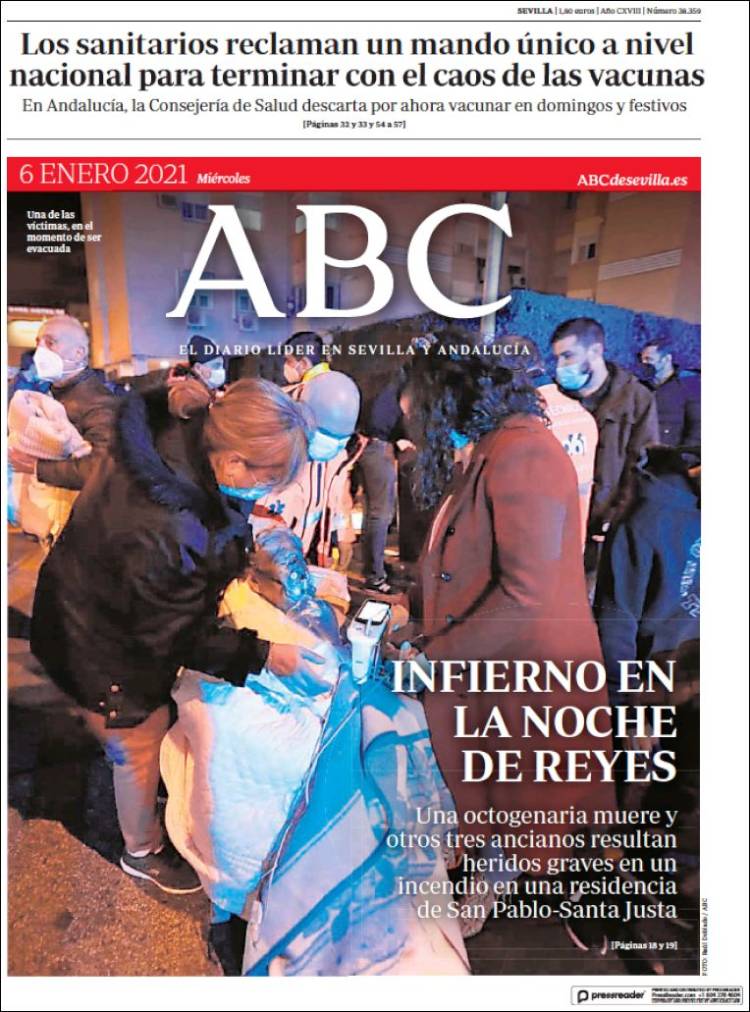 Portada de ABC - Sevilla (Spain)