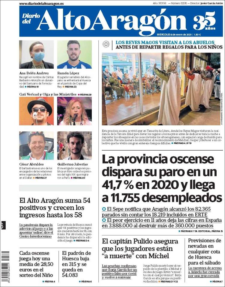 Portada de Diario del AltoAragón (España)