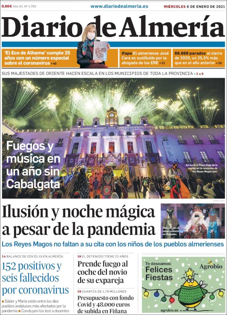 Portada de Diario de Almería (España)