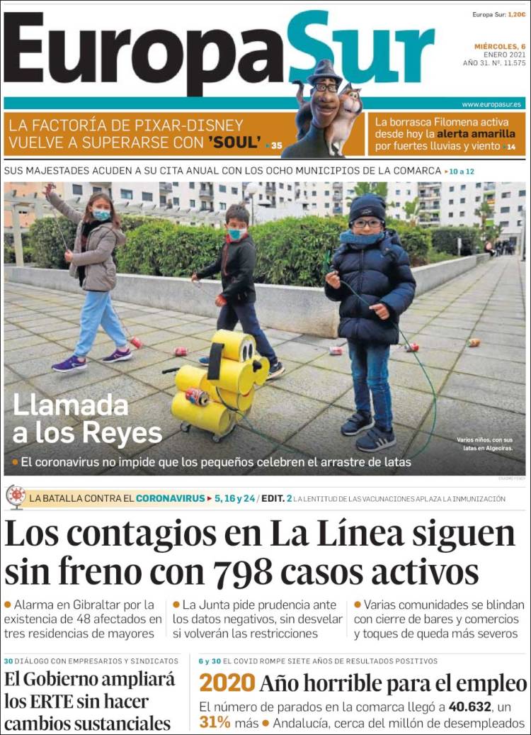 Portada de Europa Sur (Spain)