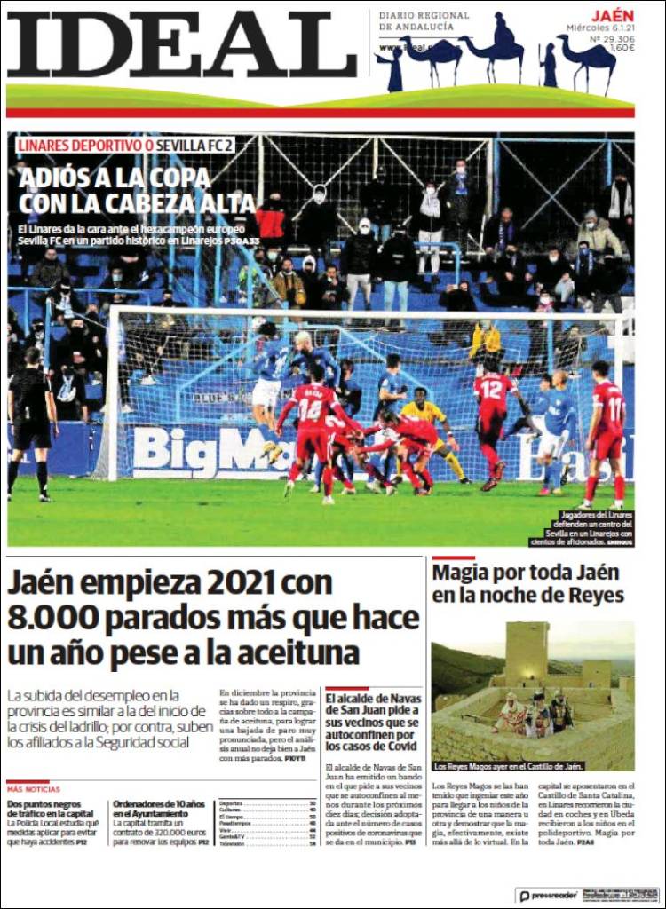 Portada de El Ideal de Jaén (Spain)