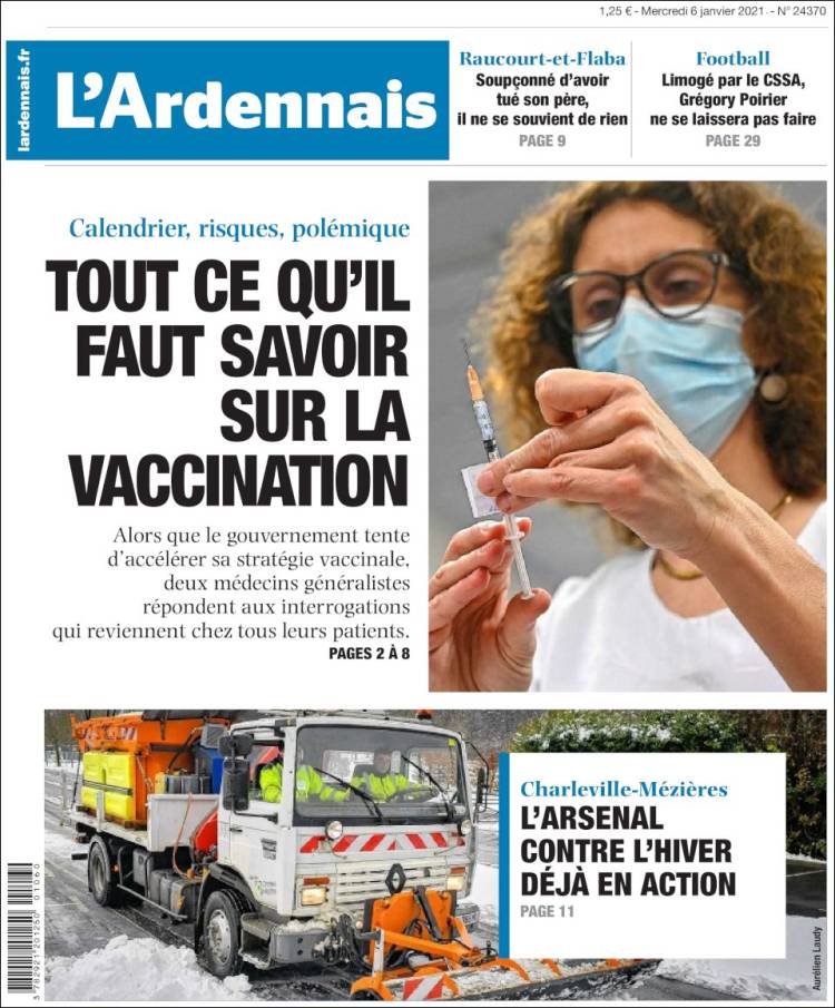 Portada de L'Ardenais (Francia)