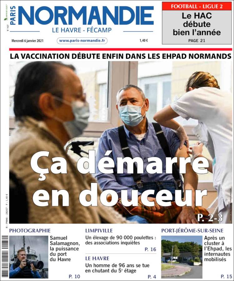 Portada de Le Havre Libre (Francia)