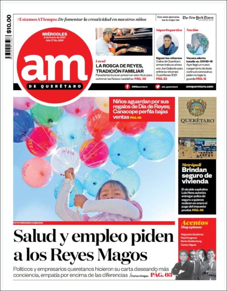 Portada de A.M. Querétaro (México)