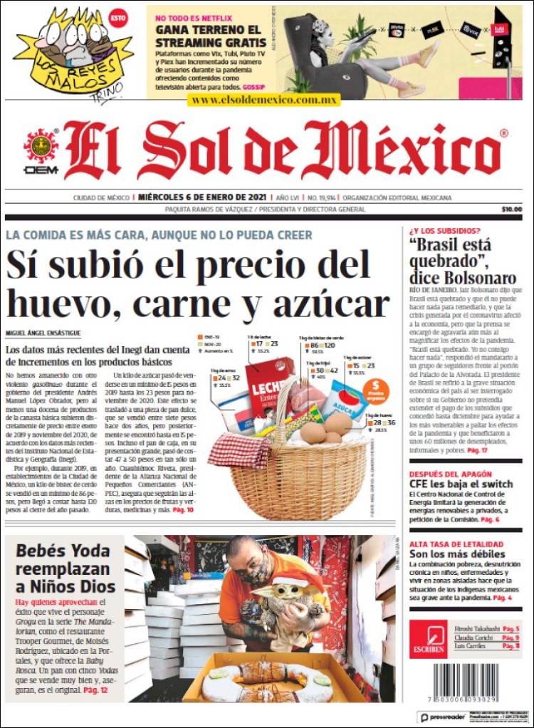 El Periódico de México, Noticias de México