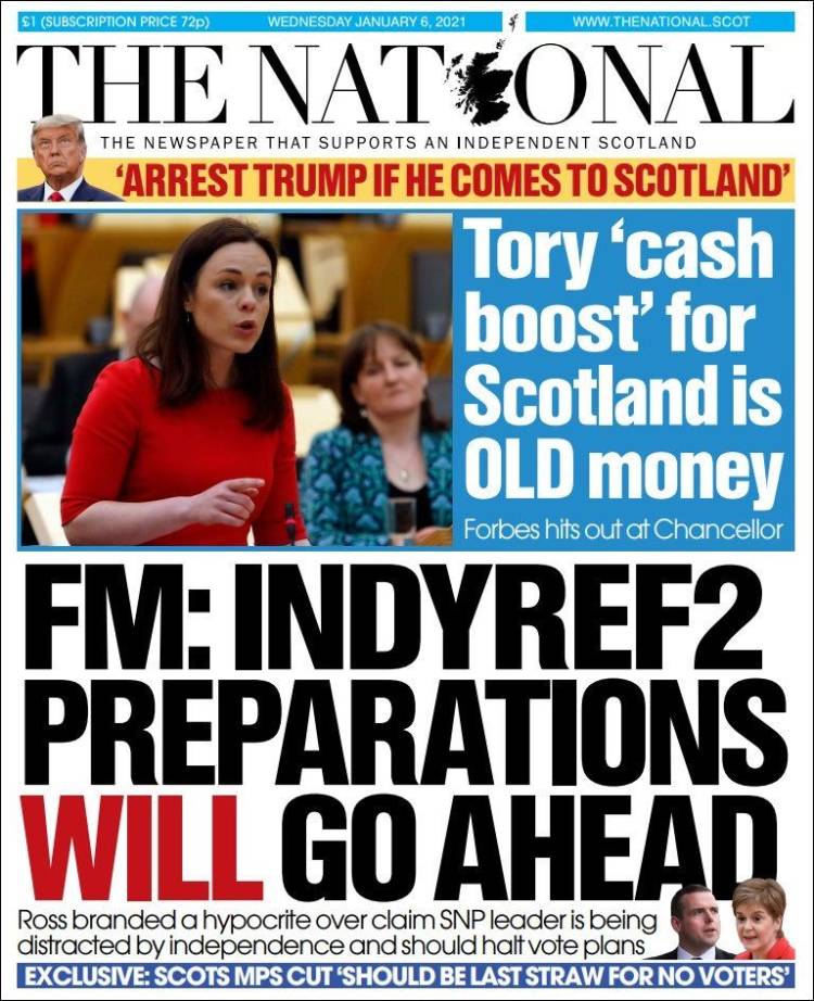 Portada de The National (Reino Unido)