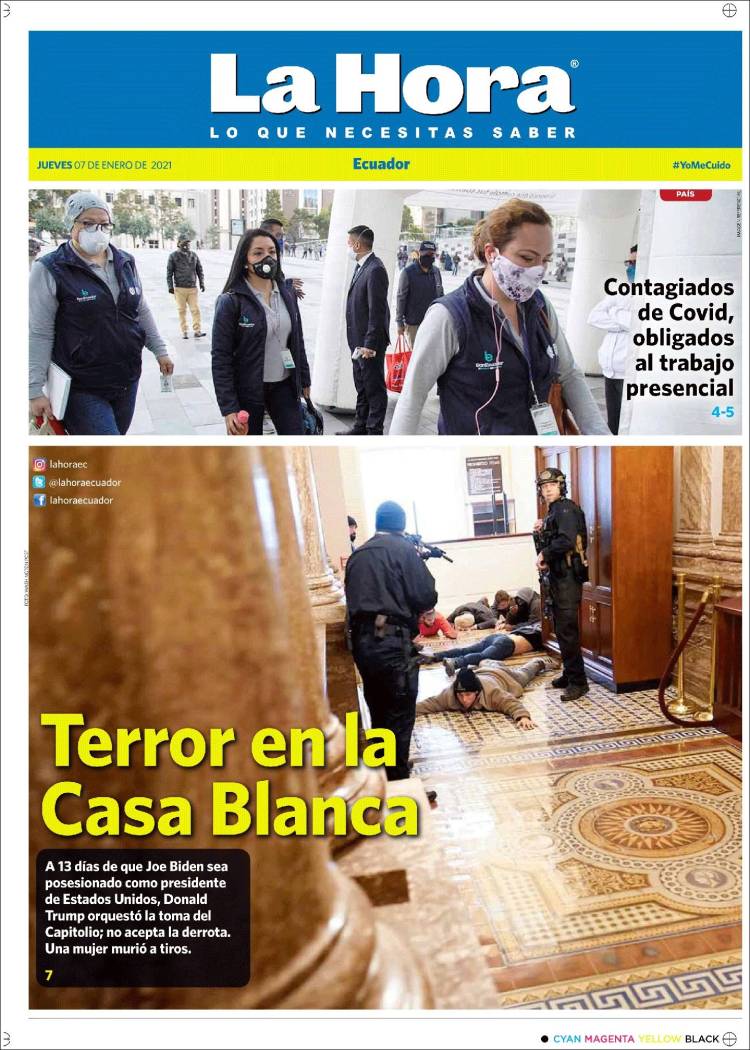 Portada de La Hora - Ecuador (Équateur)