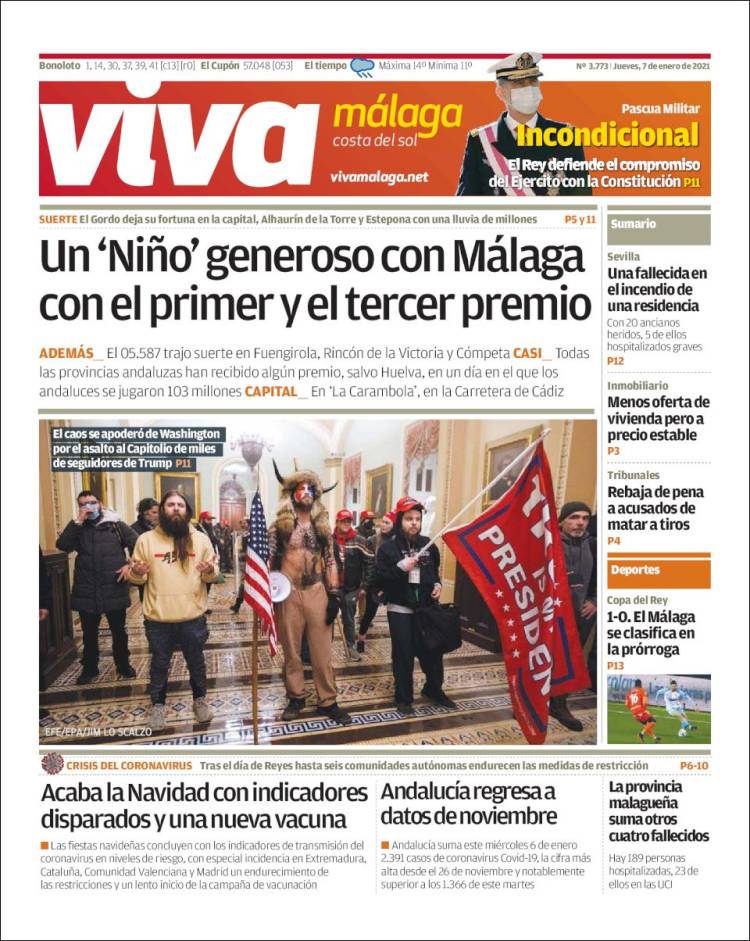 Portada de Viva Málaga (España)