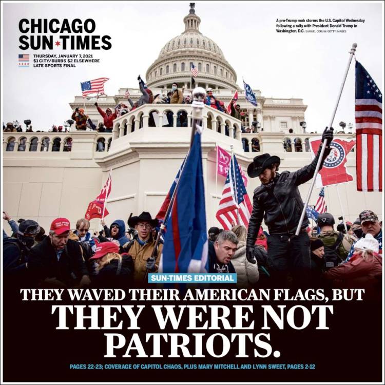 Portada de Chicago Sun-Times (États-Unis)