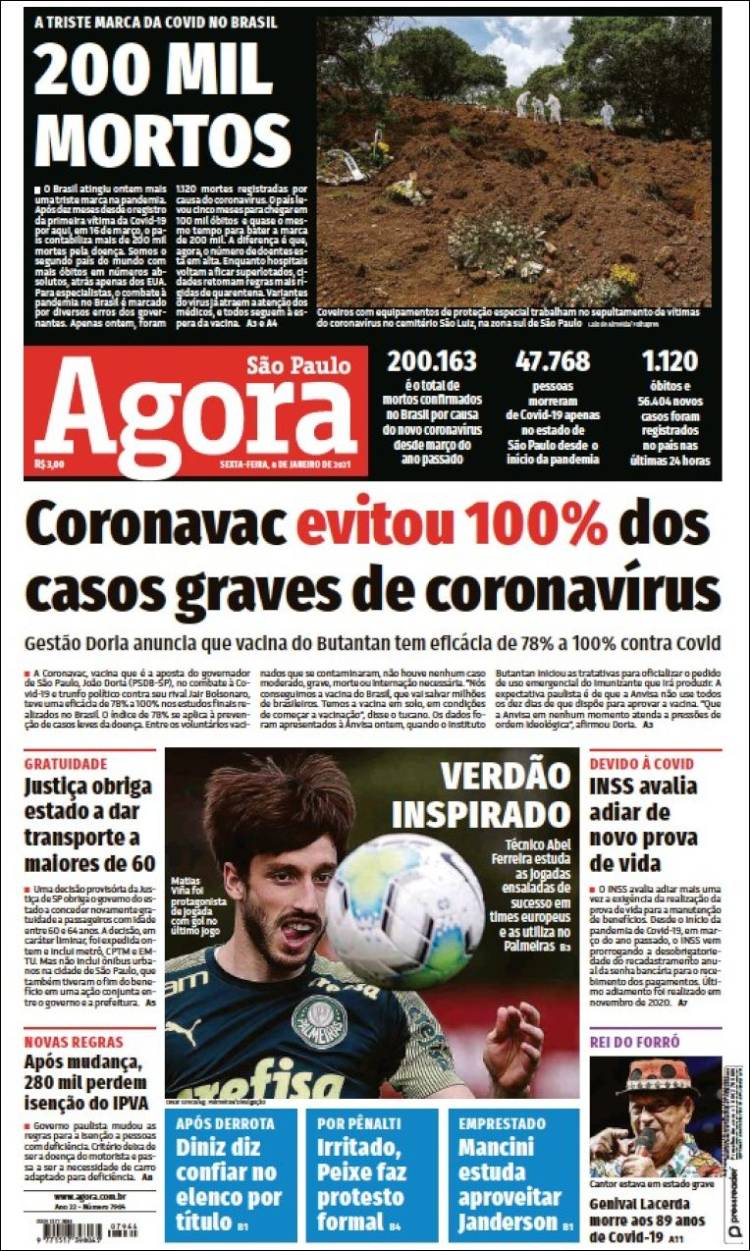 Portada de Jornal Agora (Brasil)