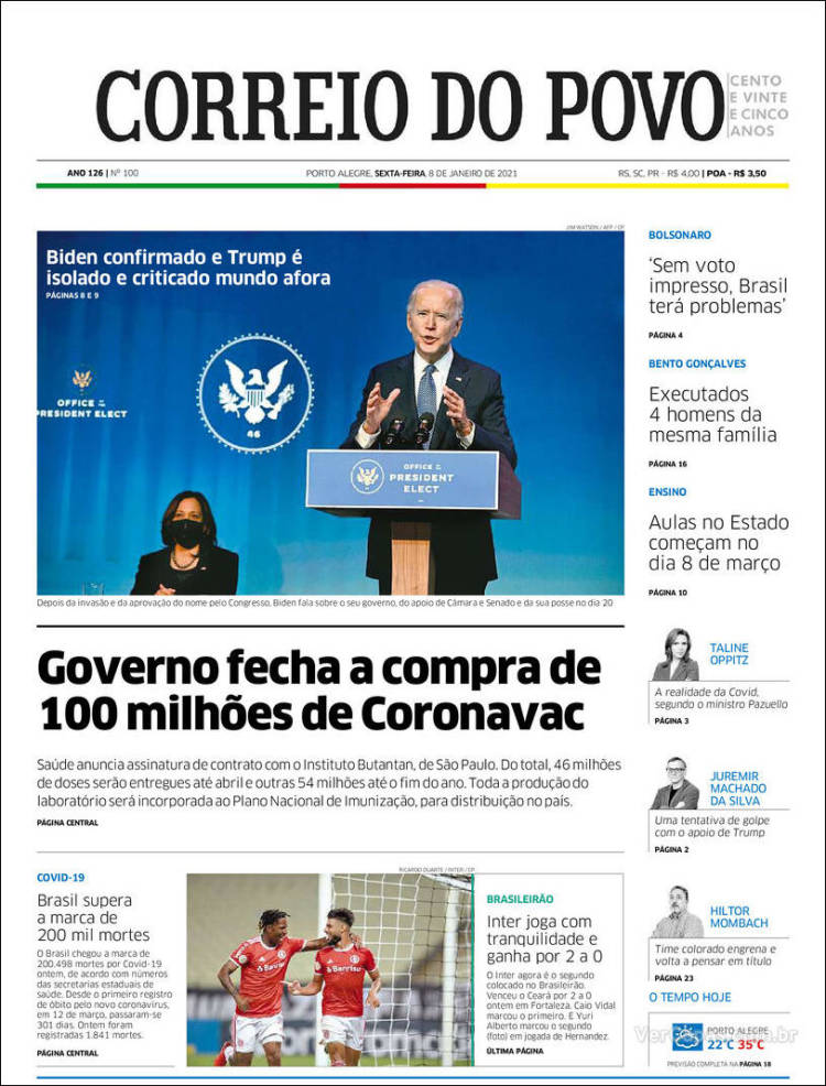 Portada de Correio Do Povo (Brasil)