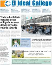 Portada de Diario de Ferrol (España)