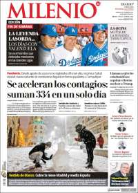 Portada de Milenio - Tamaulipas (México)