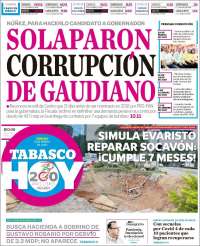 Portada de Tabasco Hoy (México)