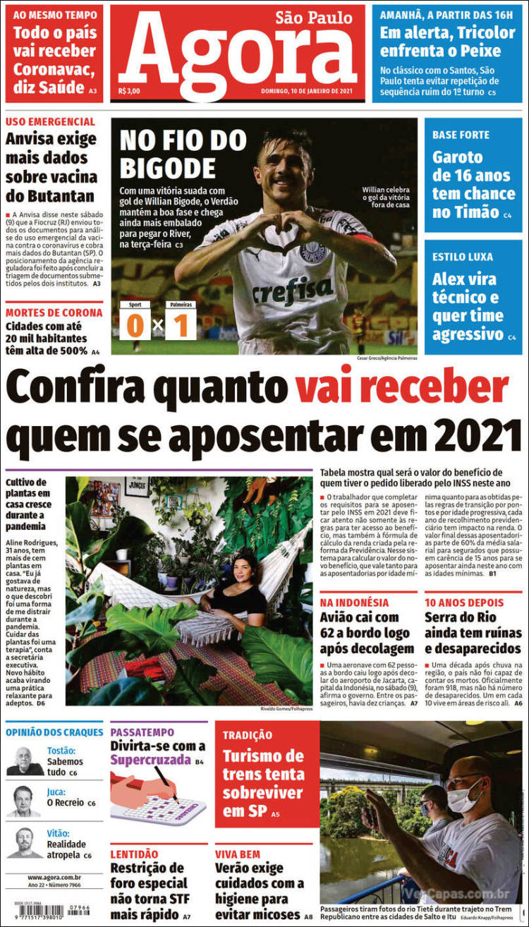 Portada de Agora São Paulo (Brasil)