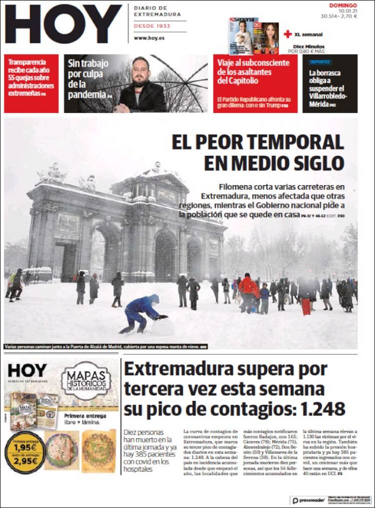 Portada de Hoy - Badajoz (España)