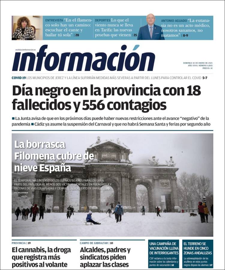 Portada de Información - Cadiz (Spain)