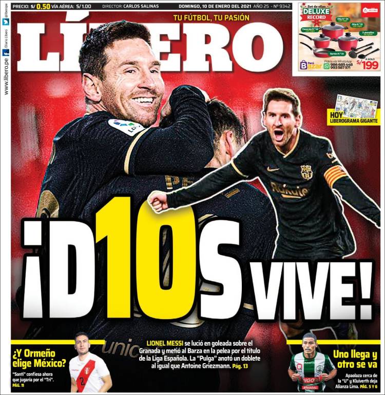 Portada de Líbero (Per&uacute;)