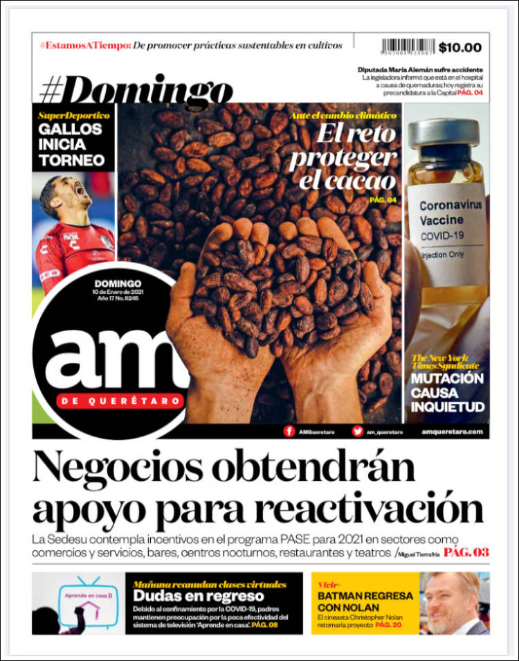 Portada de A.M. Querétaro (México)