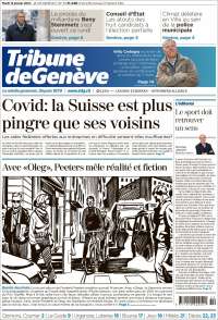 Portada de La Tribune de Genève (Suisse)